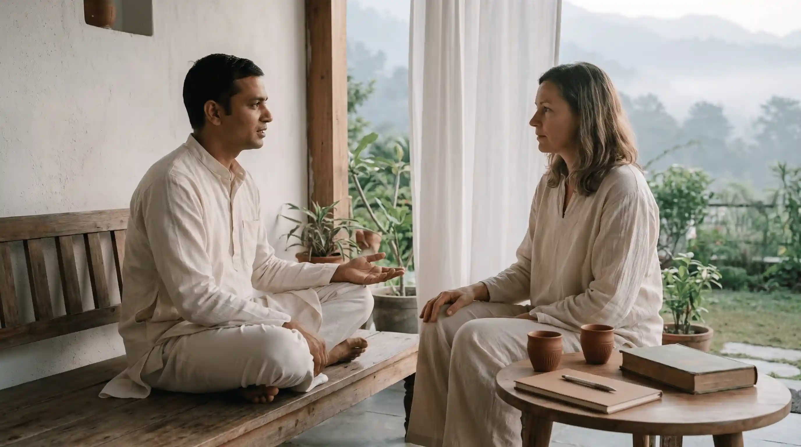 Suitability conversation for a spiritual sadhana retreat in Rishikesh